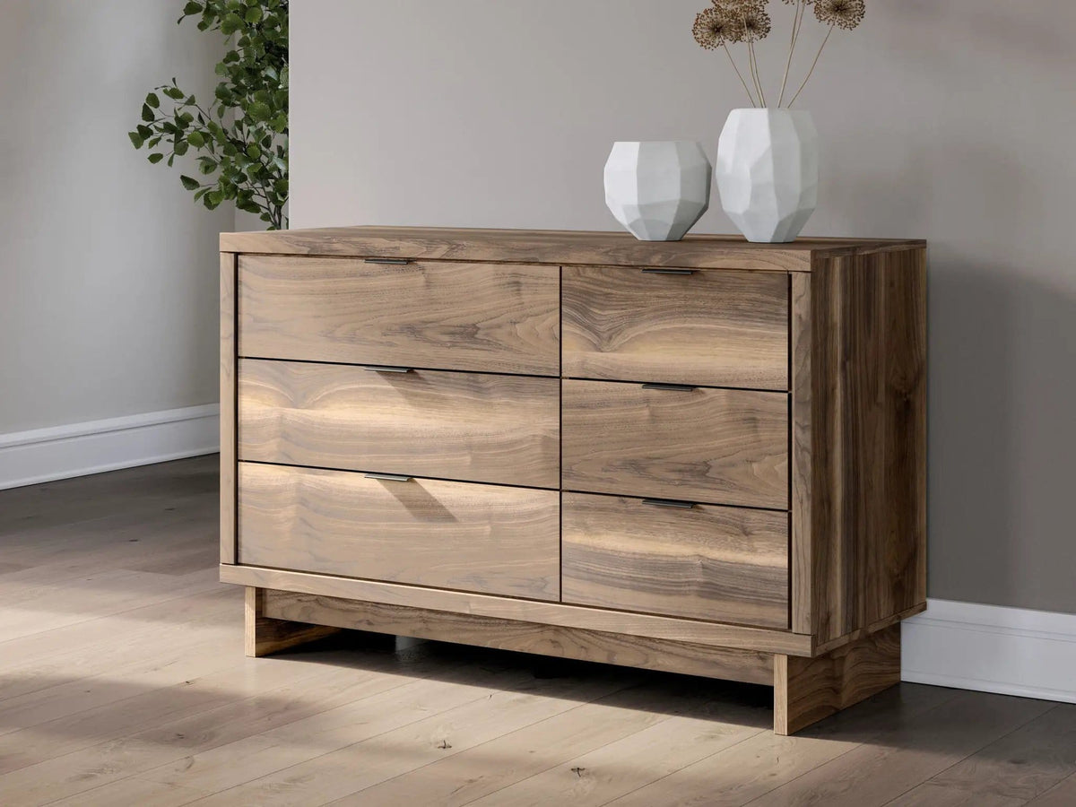 Chirason Six Drawers Dresser | 2 Pieces | Bedroom Furniture | Bedroom