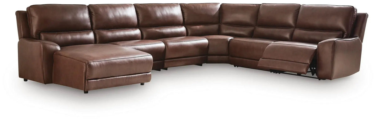 DeepWakes Power Reclining Sectional | Chaise Included | Ultra-Stylish Design | 130 Inch Length