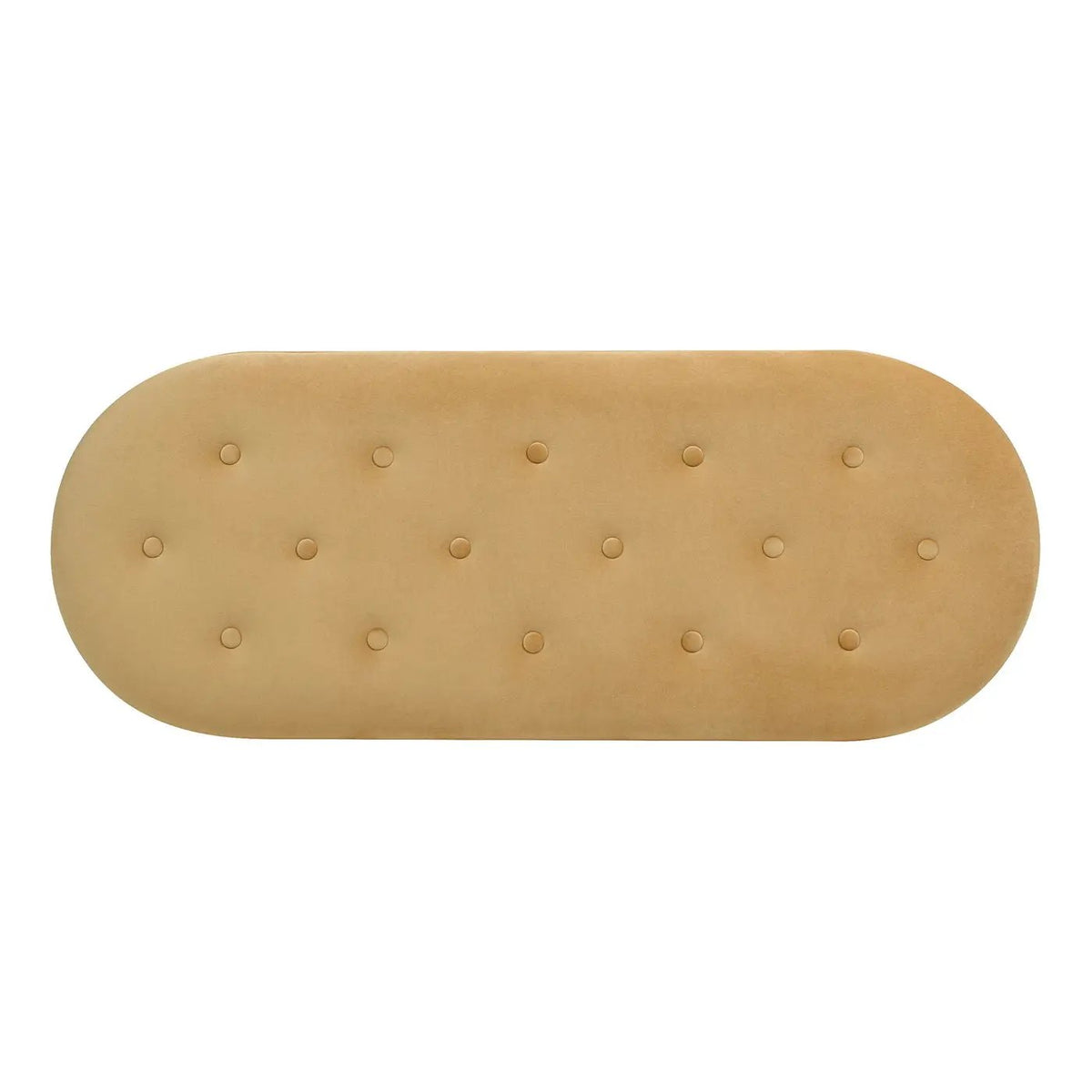Melinda Oval Storage Bench | Button Tufted Seat | Bullion Fringe | Flip-Top Compartment