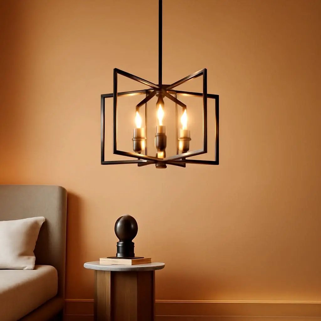 Six Light Black Farmhouse Chandelier For Kitchen Island from PriceLows™