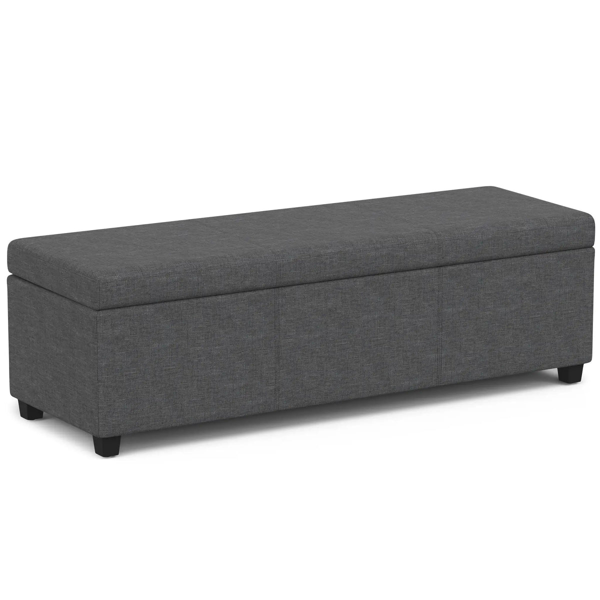 Storage Ottoman Bench | Solid Wood Frame | High Density Foam
