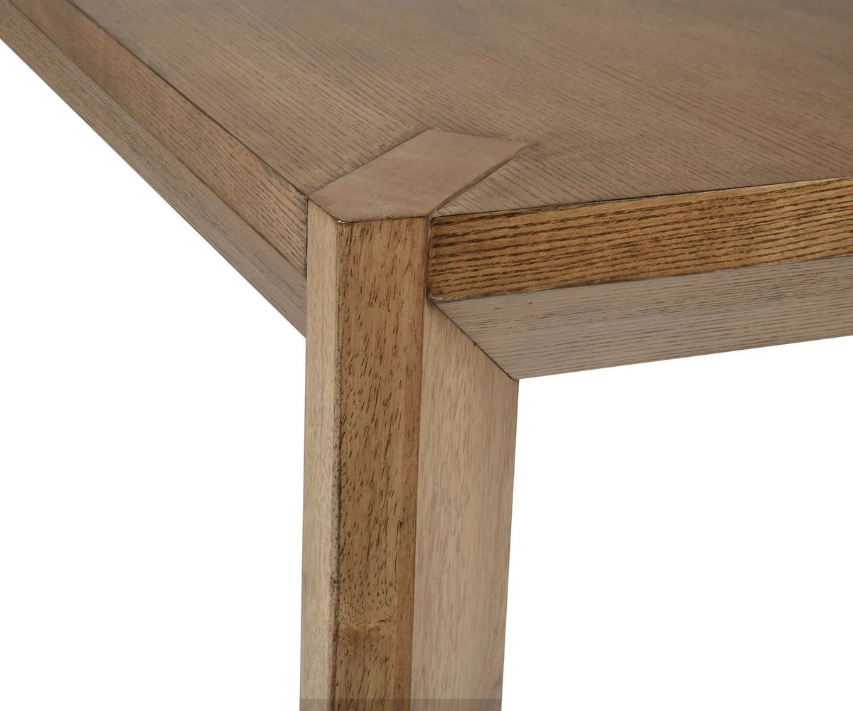 Bruner 72-inch Rectangular Wood Dining Table Natural | 72.25 x 42.25 x 30 in | Rubberwood & Engineered Wood | Brown