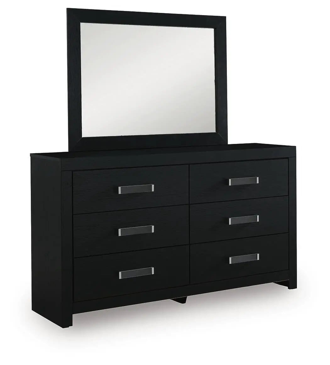 Maeling Six Drawer Dresser | 4 Pieces | Acrylic | Bedroom