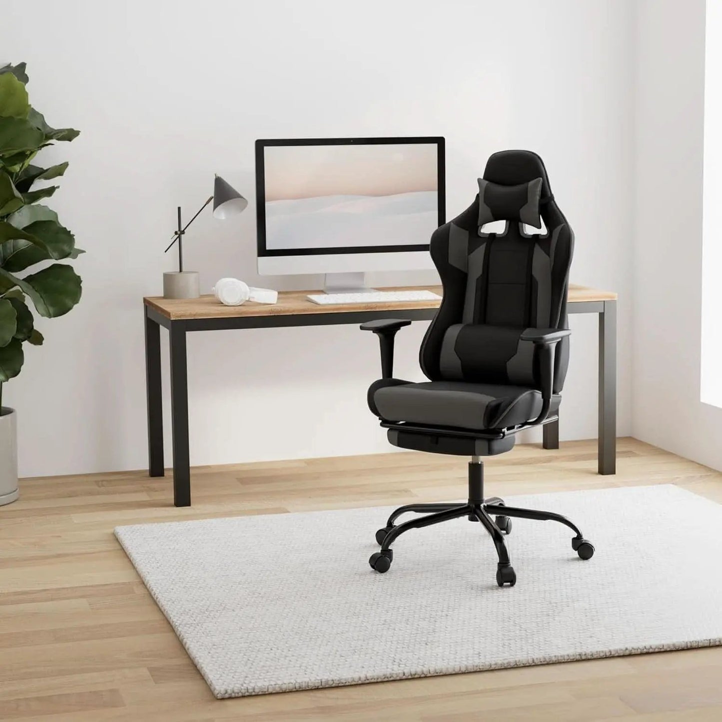 High Back Ergonomic Office Chair With Lumbar Support Grey from PriceLows™