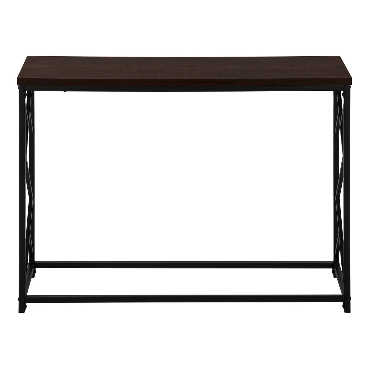 Modern Entryway Console Table | 44 Inch Width | Wood-Look Tabletop | Metal Frame