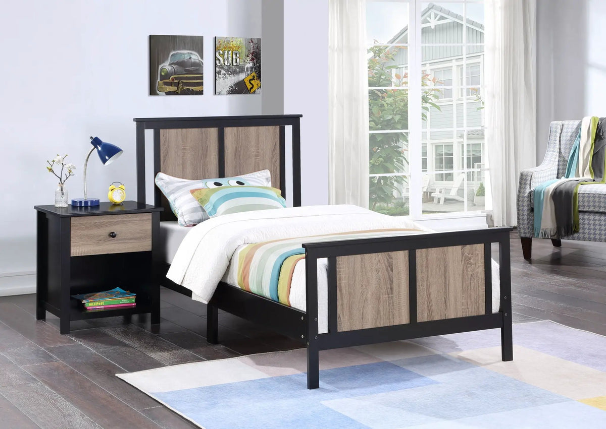Connelly Twin Panel Bed | Split Panel Headboard | Reversible Back Panel | Traditional Heritage Design