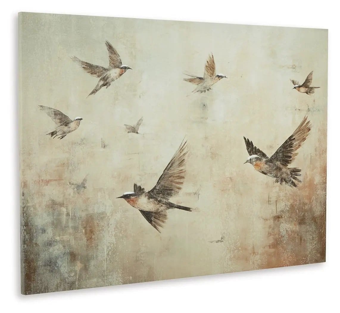 Collmund Wall Art | 48 x 1.5 x 36 in | Home Furniture | Gray / Brown