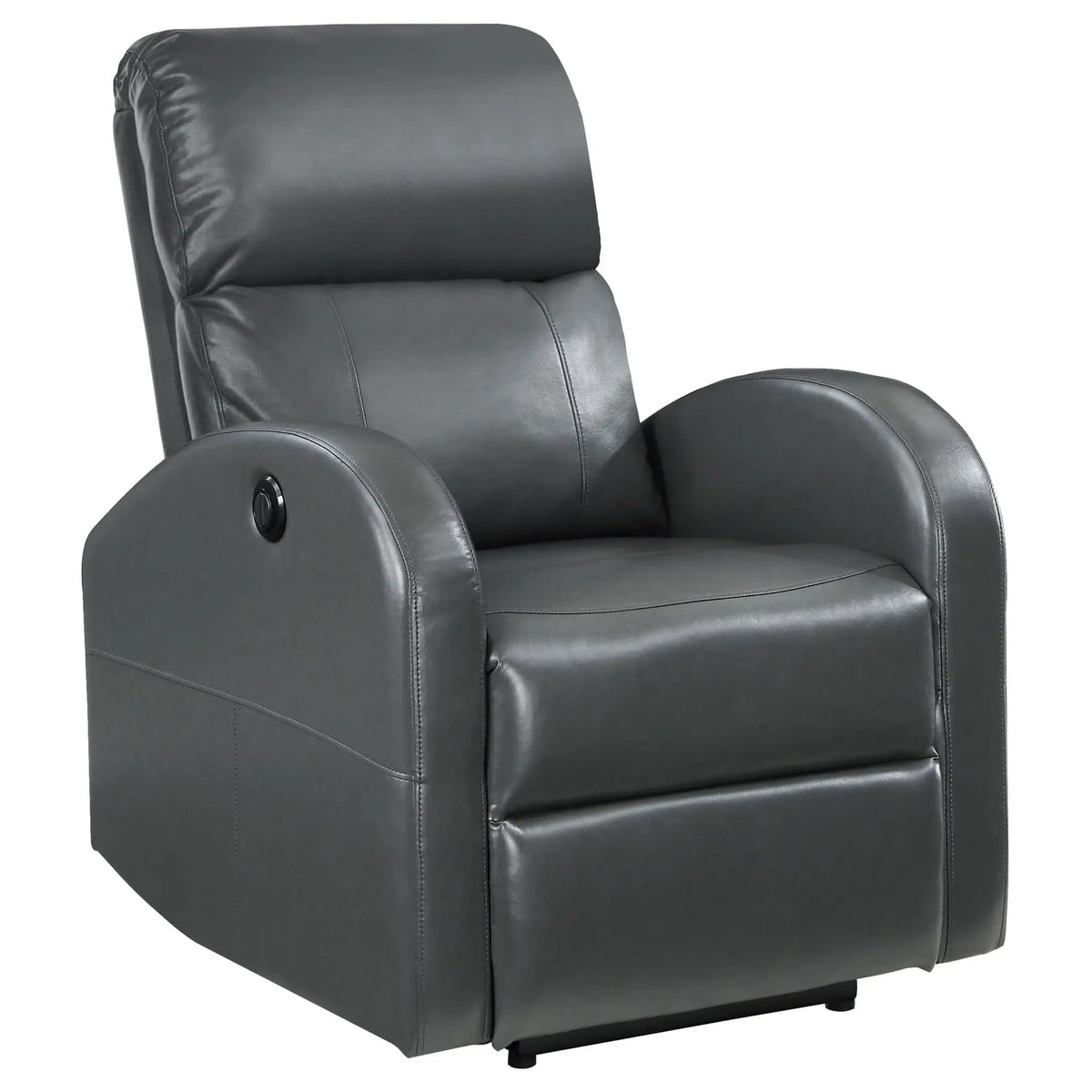 Grant Upholstered Power Recliner Chair | 29.5 x 37.5 x 40.5 in | Living Room Furniture | Grey