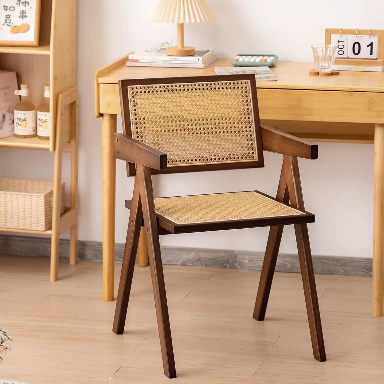 Brown Rattan Accent Chairs Set Of 2 For Indoor Outdoor Use from PriceLows™