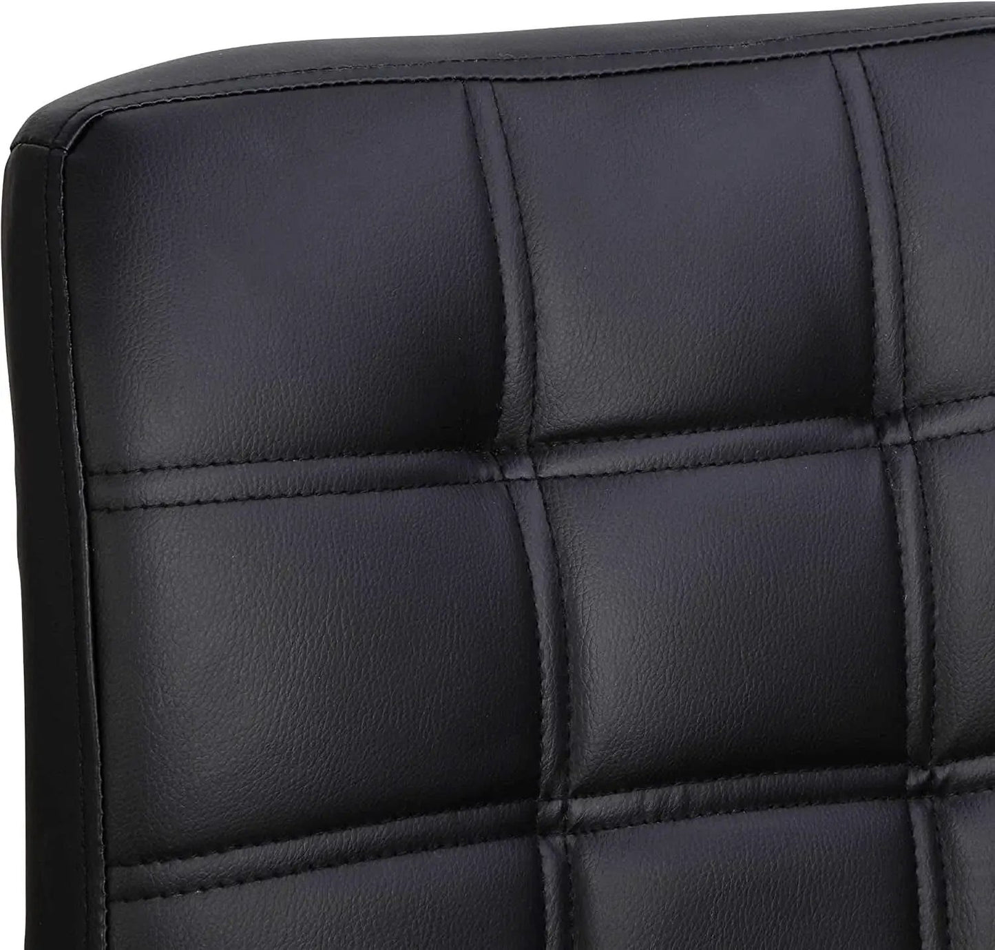Set of 4 Adjustable Swivel PU Leather Bar Stools Modern from PriceLows™