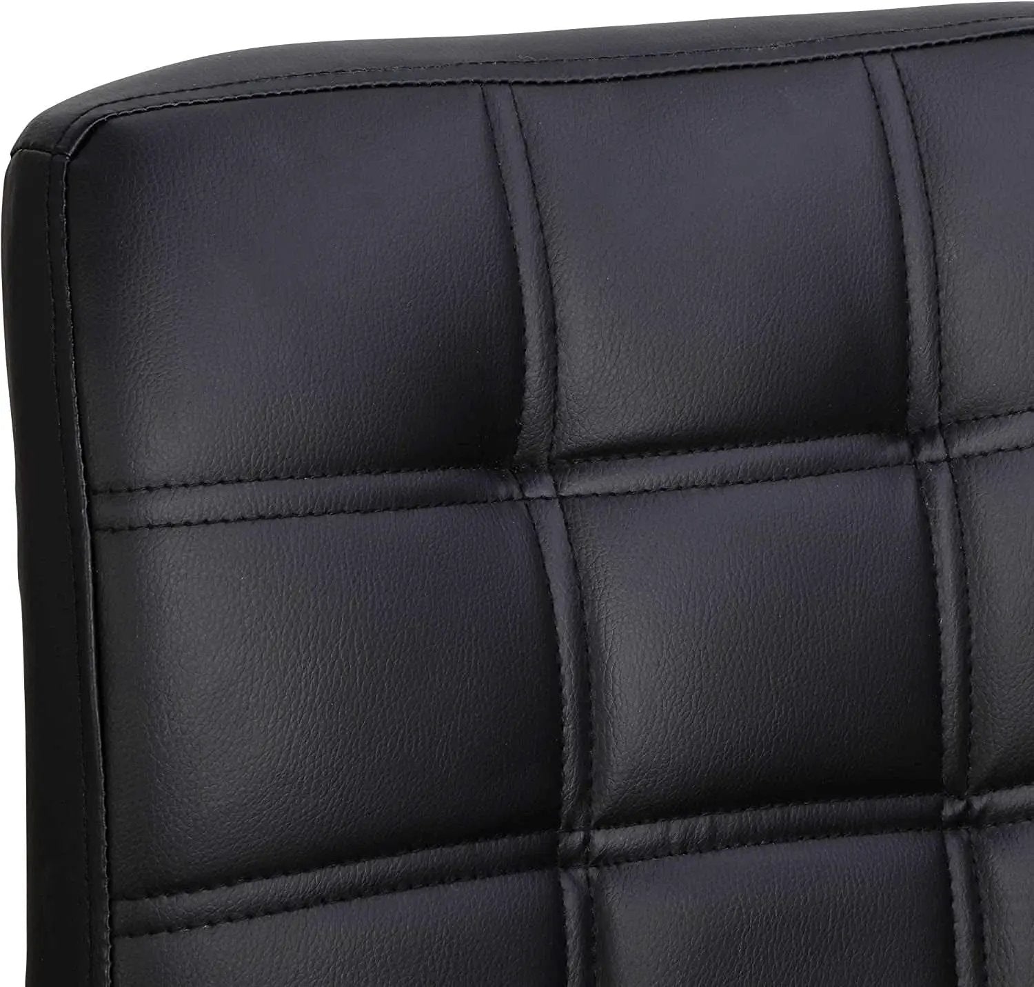 Set of 4 Adjustable Swivel PU Leather Bar Stools Modern from PriceLows™