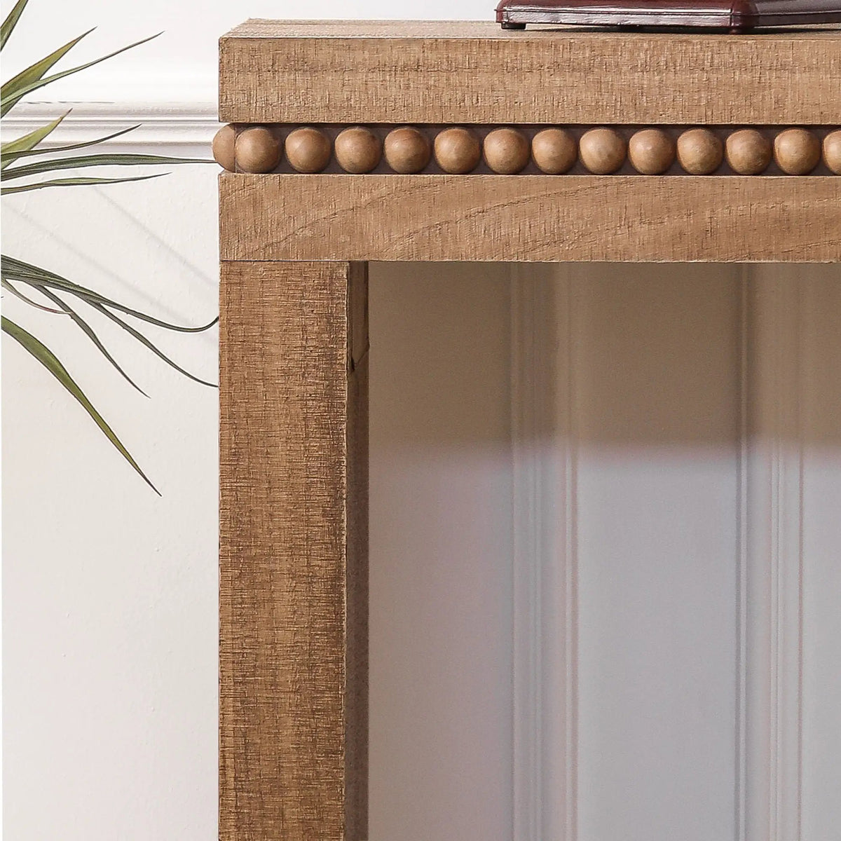 Rustic Wood Console Table | 64 Inch Width | Floating Top Design | Engineered Wood