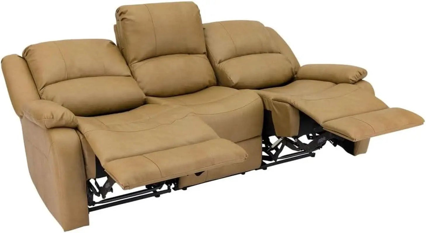 80 Inch RV Triple Recliner Sofa With Wall Hugger Console from PriceLows™