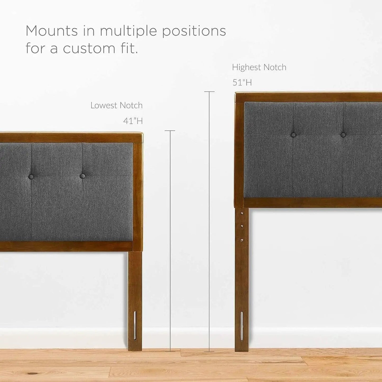 Modern Tufted Queen Headboard with Foam Padding from PriceLows™