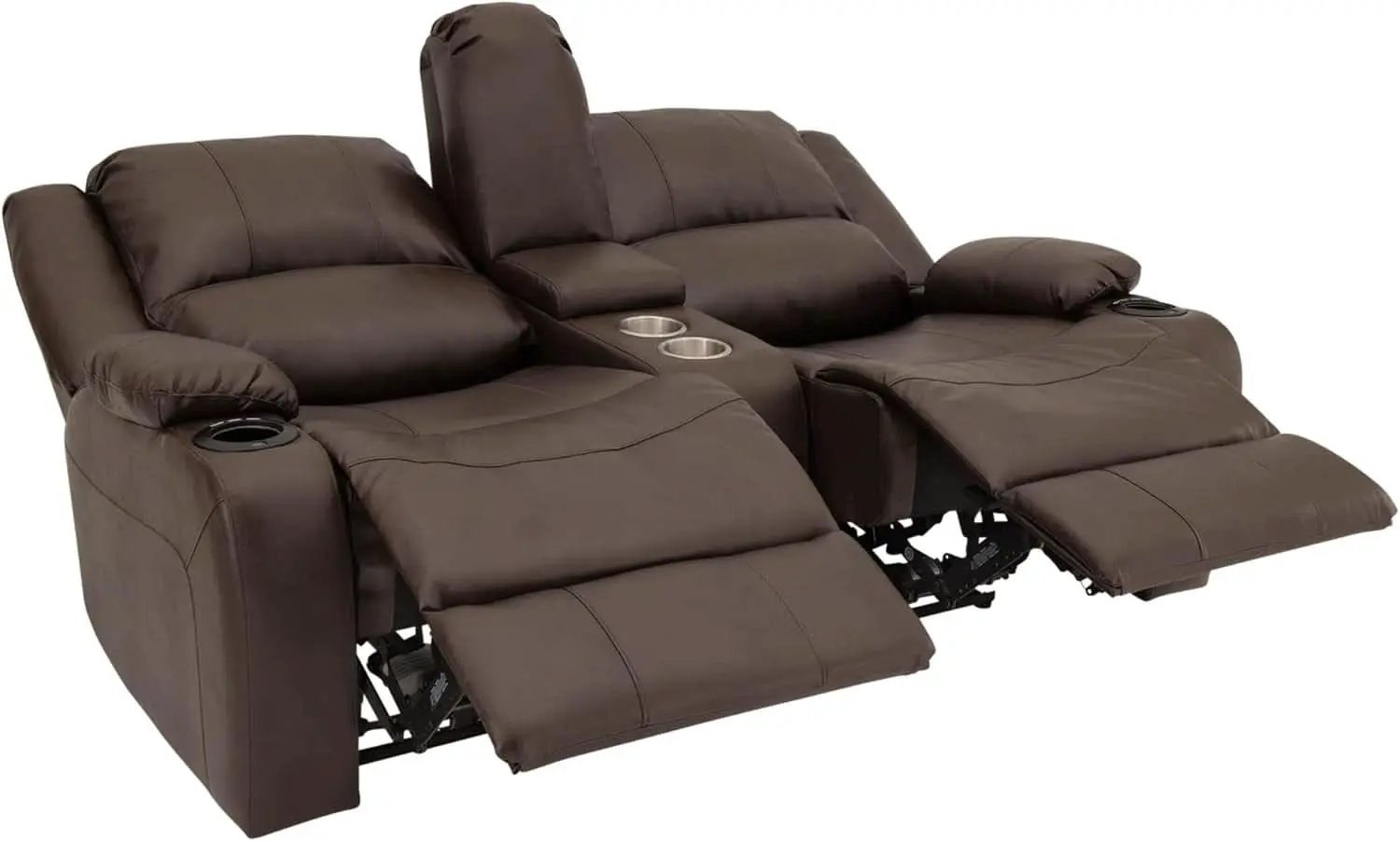 Powered Wall Hugger RV Recliner Sofa Loveseat 67In Chestnut from PriceLows™