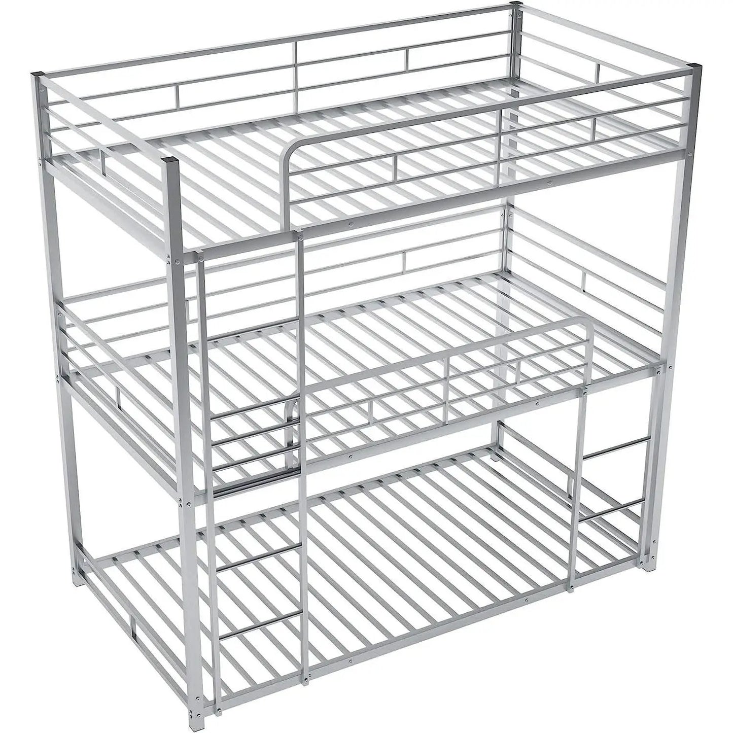 Black Triple Metal Bunk Bed Twin XL Full Queen Sizes from PriceLows™