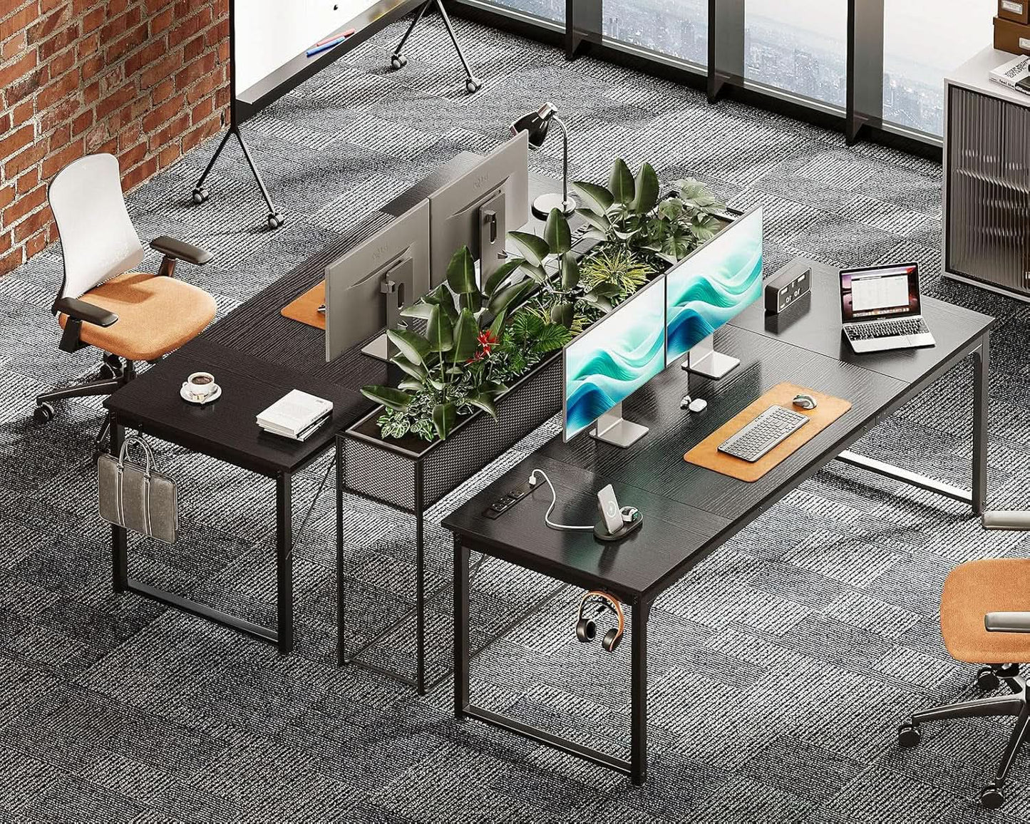 71 Inch Computer Desk With USB Ports For Home Office from PriceLows™