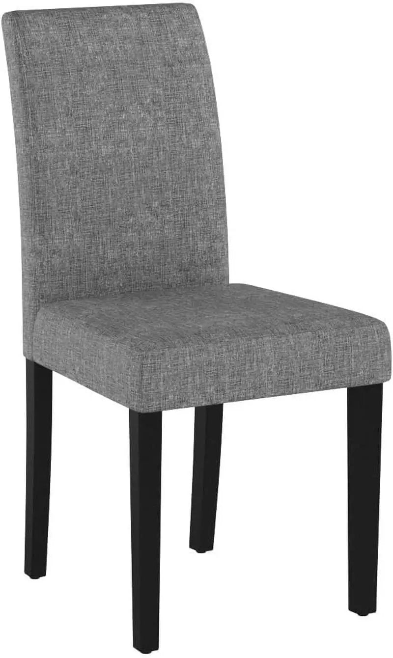 Gray Modern Fabric Upholstered Dining Chairs Set Of 4 from PriceLows™