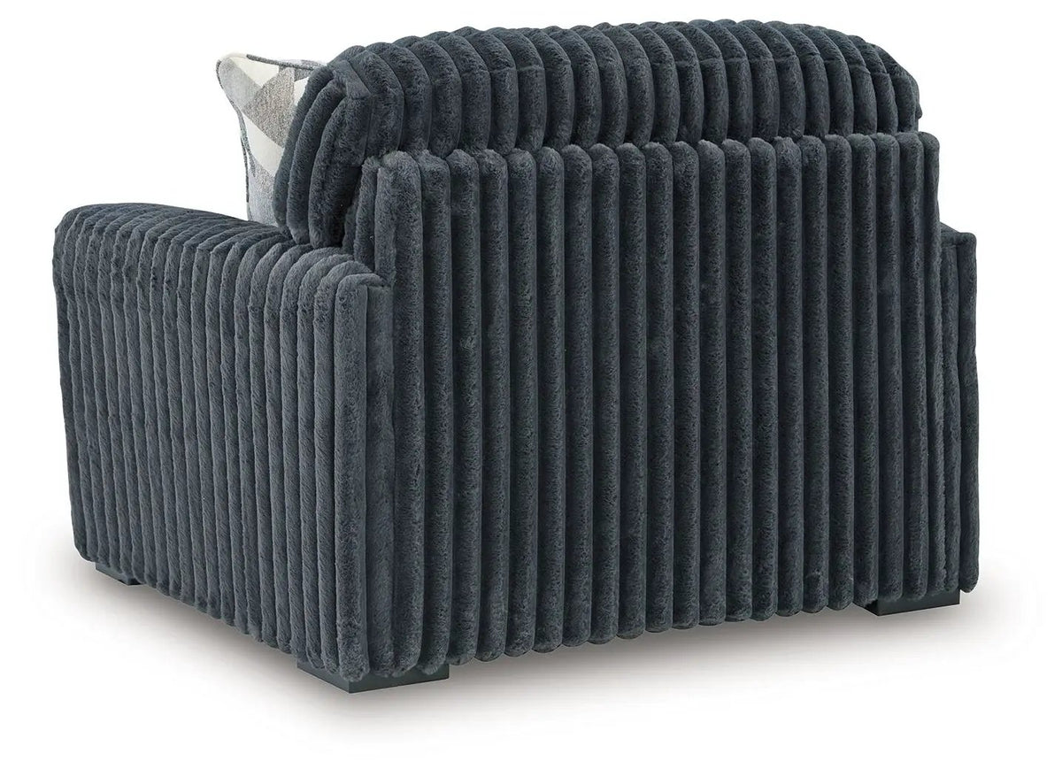 Midnight Madness Chair And A Half | Jumbo Corduroy Upholstery | Oversized Seat | Cozy Design