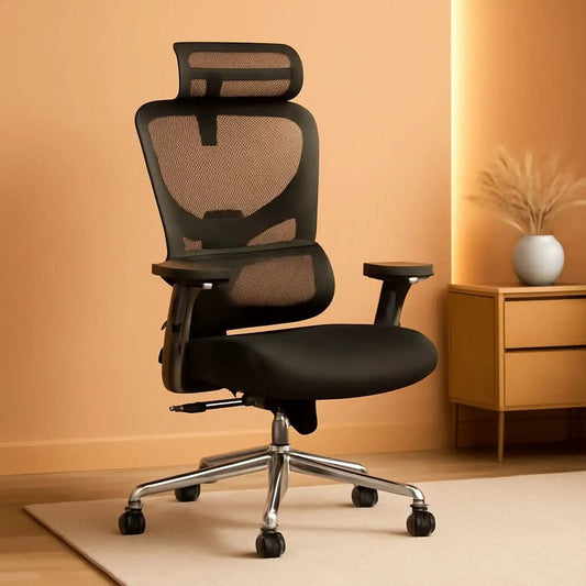 Ergonomic High Back Office Chair With Adjustable Lumbar Support Breathable Mesh from PriceLows™