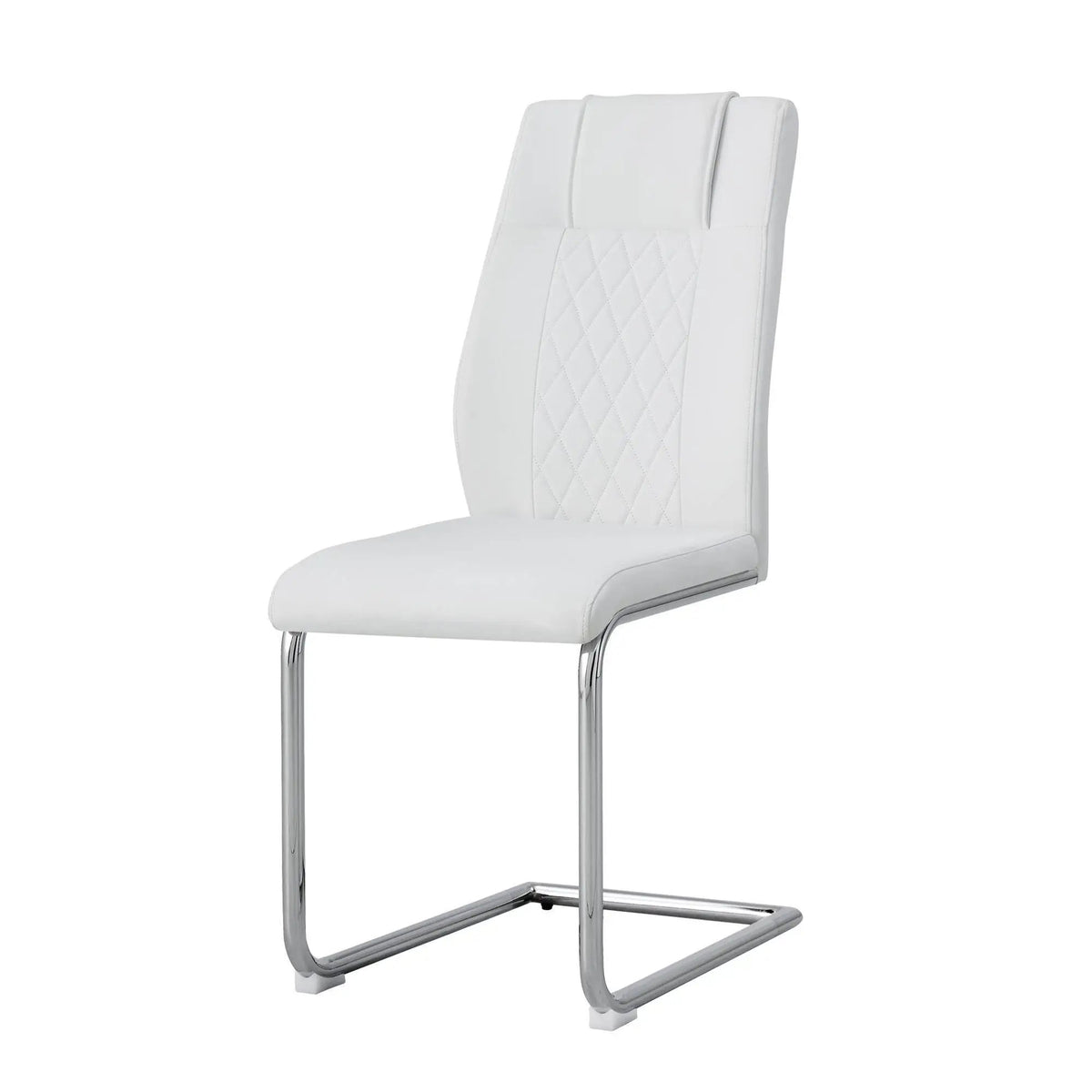 Modern Dining Chairs | Padded Seat | Metal Legs | Anti-Slip Footpads
