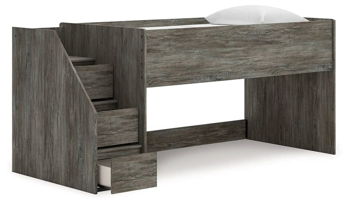 Frandern Loft Bed | 6 Pieces | Metal | Bedroom