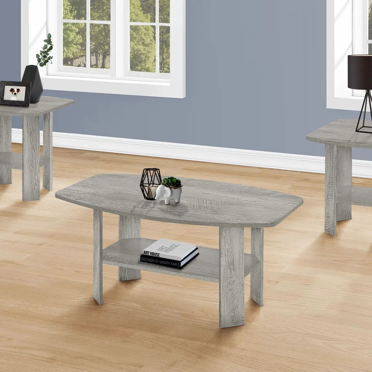 Coffee End And Accent Table Set | Set Of 3 | Wood-Look Finish | Child And Pet Safe