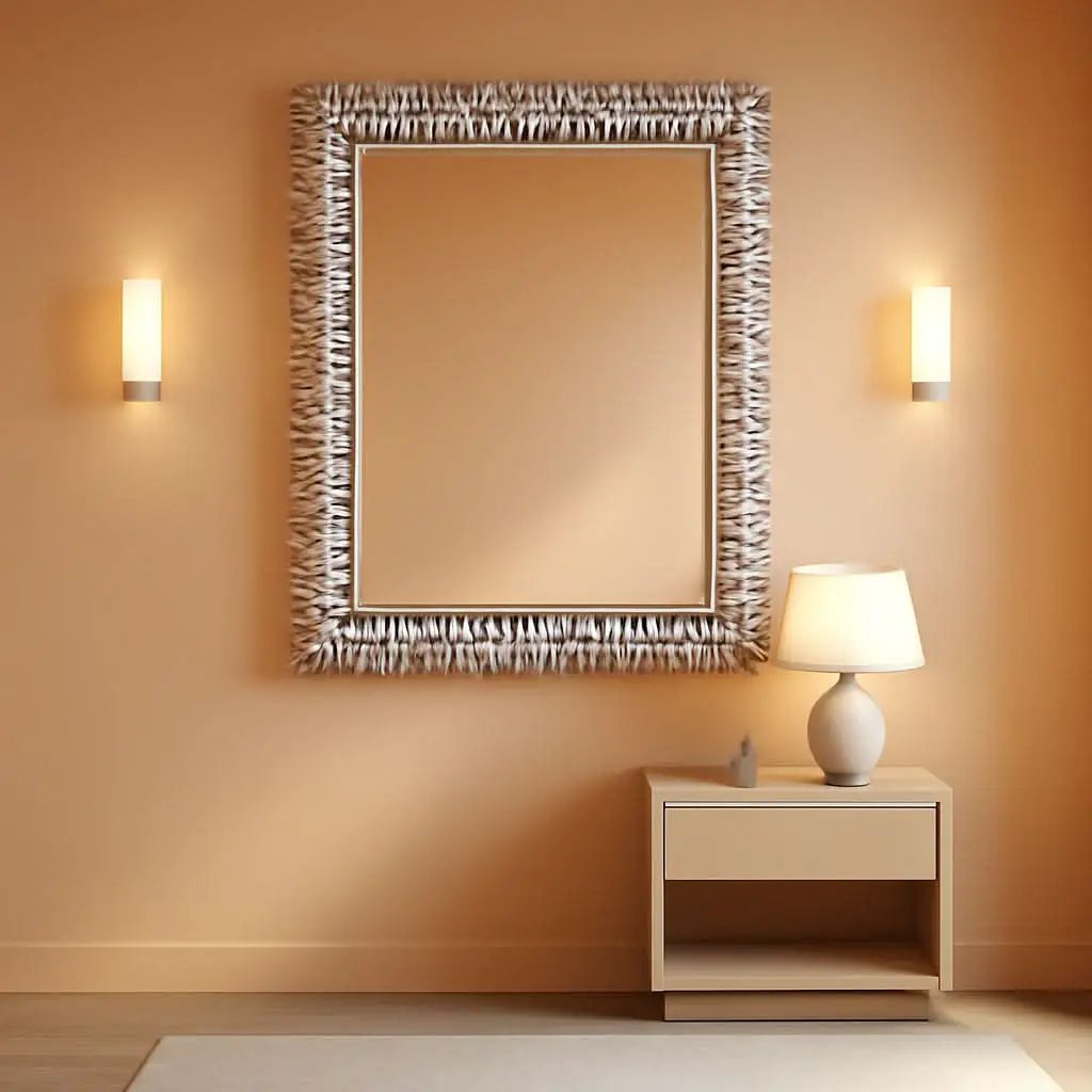 30X40 Inches Jeweled Bathroom Wall Mirror Large Rectangle Vanity Decor from PriceLows™