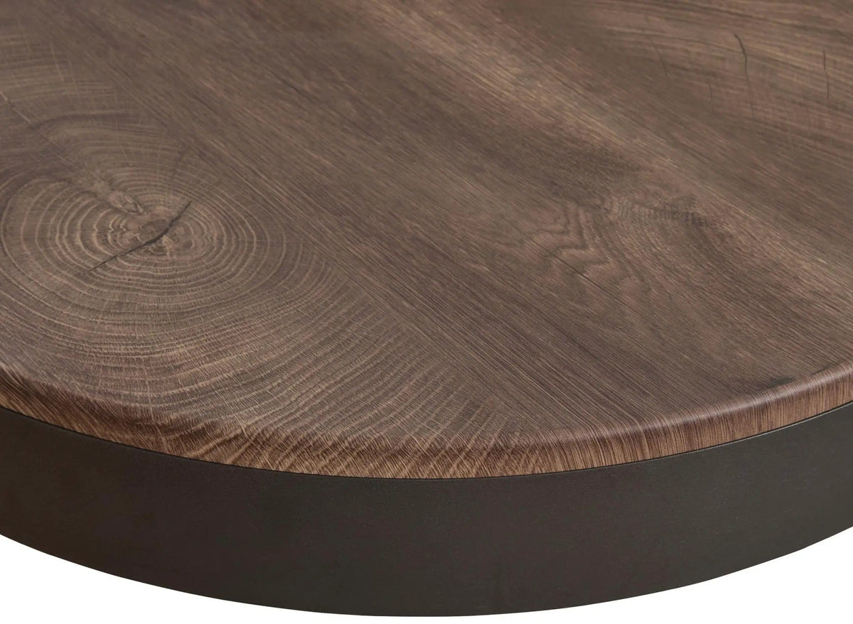 Horizon Hills Occasional Table Set (Set of 3) | 35.25 x 35.25 x 18 in | Metal & Mdf | Brown / Black