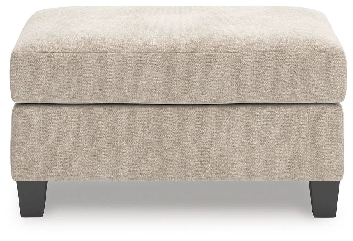 Willarae Ottoman | 40 x 24 x 20 in | Wood | Taupe