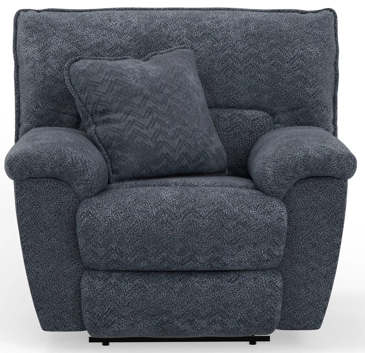 Paxon Deep Seat Power Lay Flat Recliner With Power Adjustable Headrest Reclining | 48 x 47 x 43 in | Polyester & Fabric | Smoke
