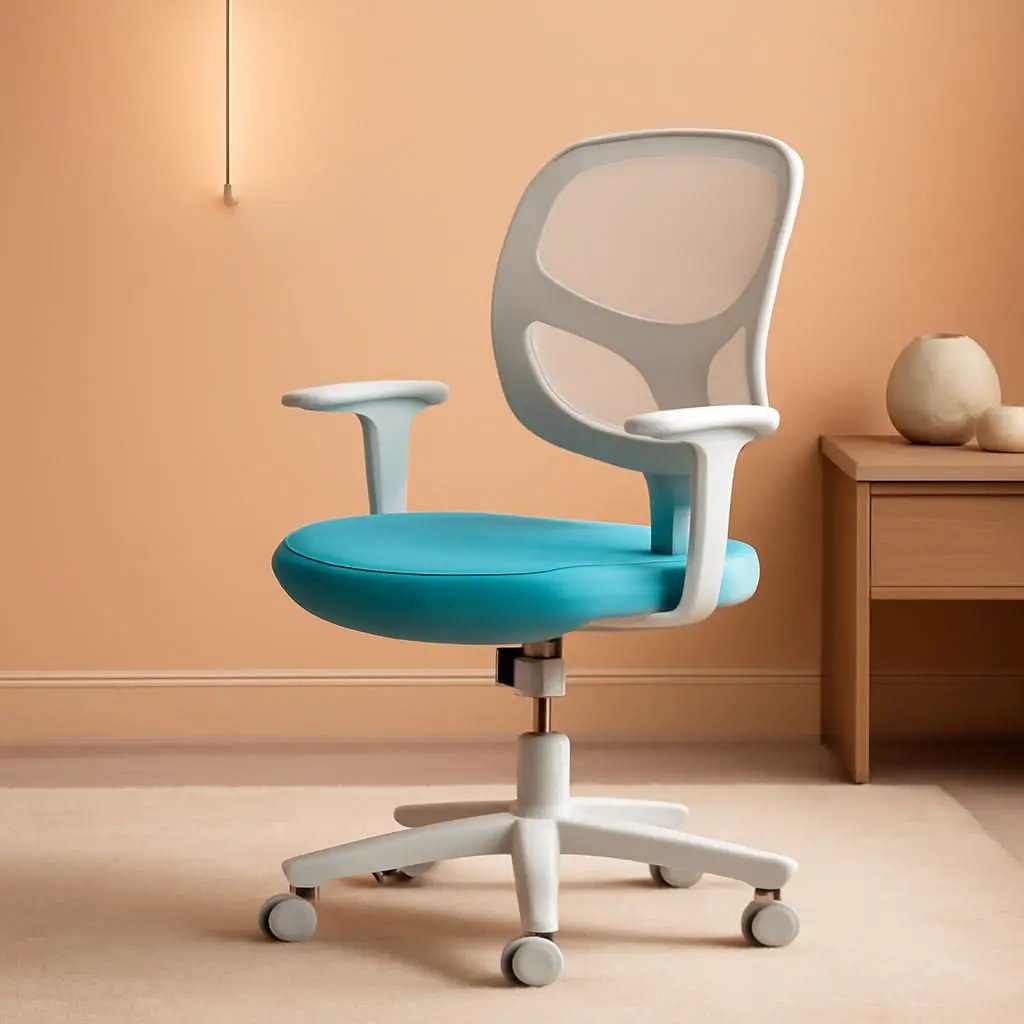 Ergonomic Kids Desk Chair With Lumbar Support Cyan from PriceLows™