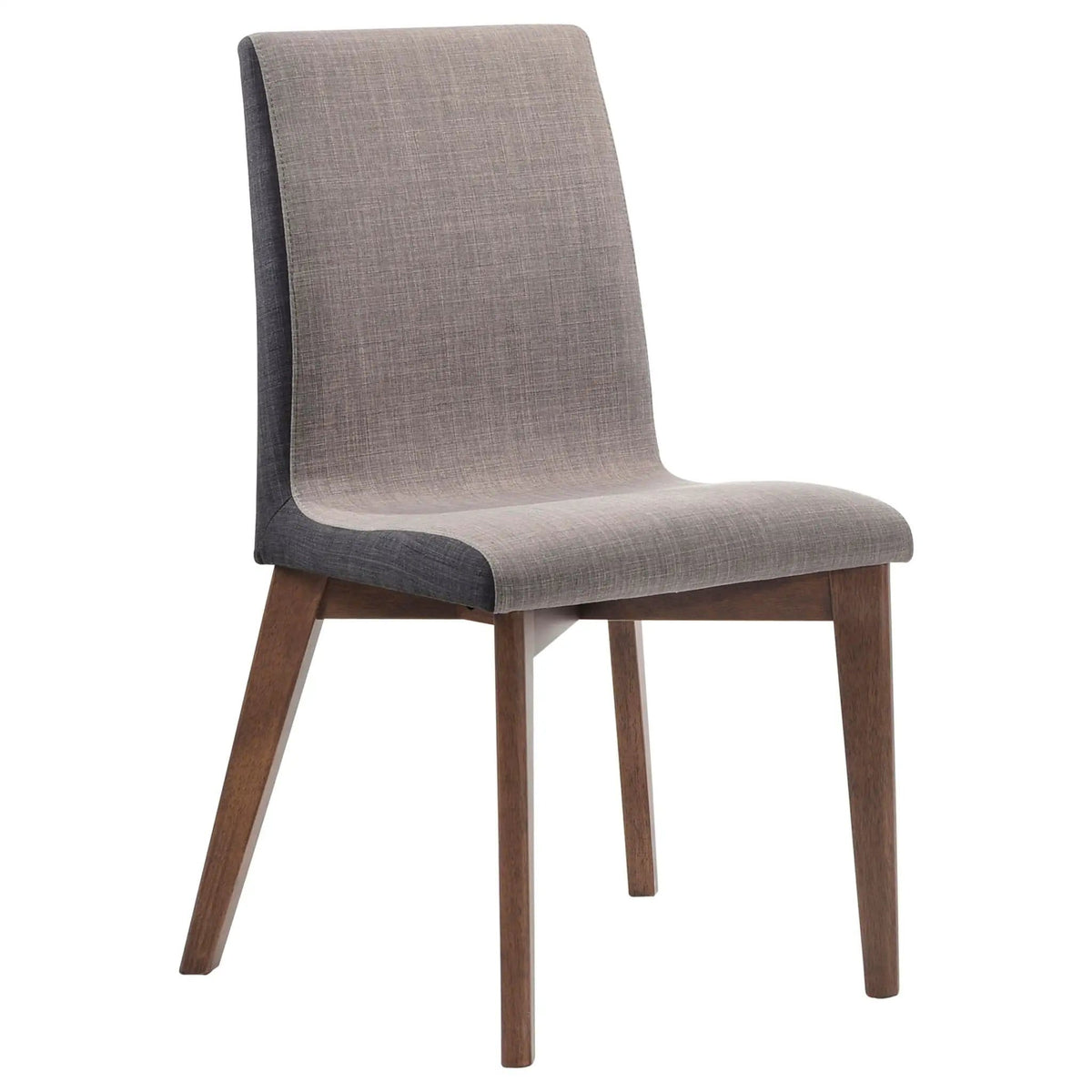 Redbridge Upholstered Dining Side Chair Walnut (Set of 2) | 19.75 x 22.25 x 35.75 in | Walnut Wood & Fabric | Dining Room