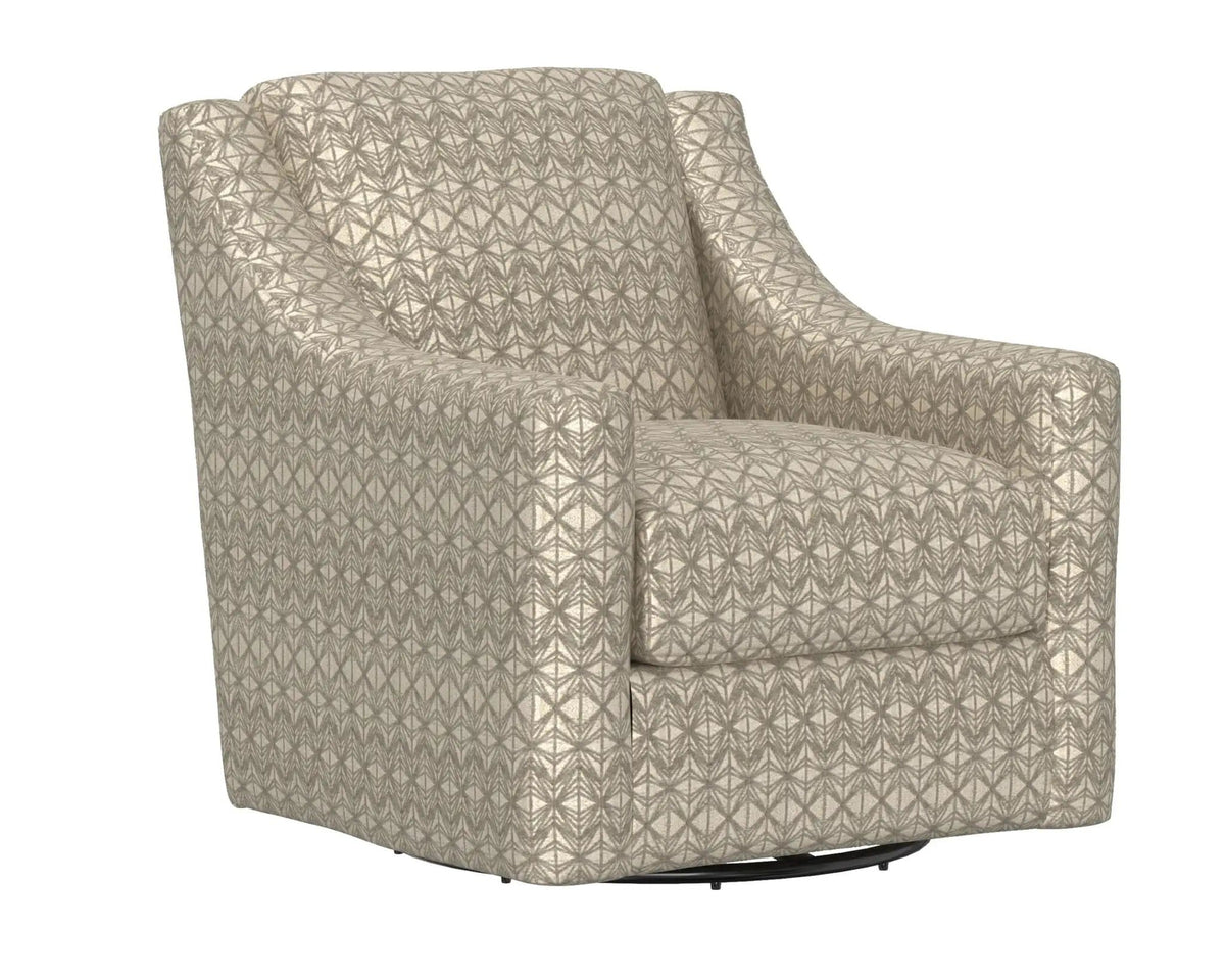 Hyde Park Fabric Swivel Chair | 34 x 37 x 37 in | Chenille & Fabric | Beige