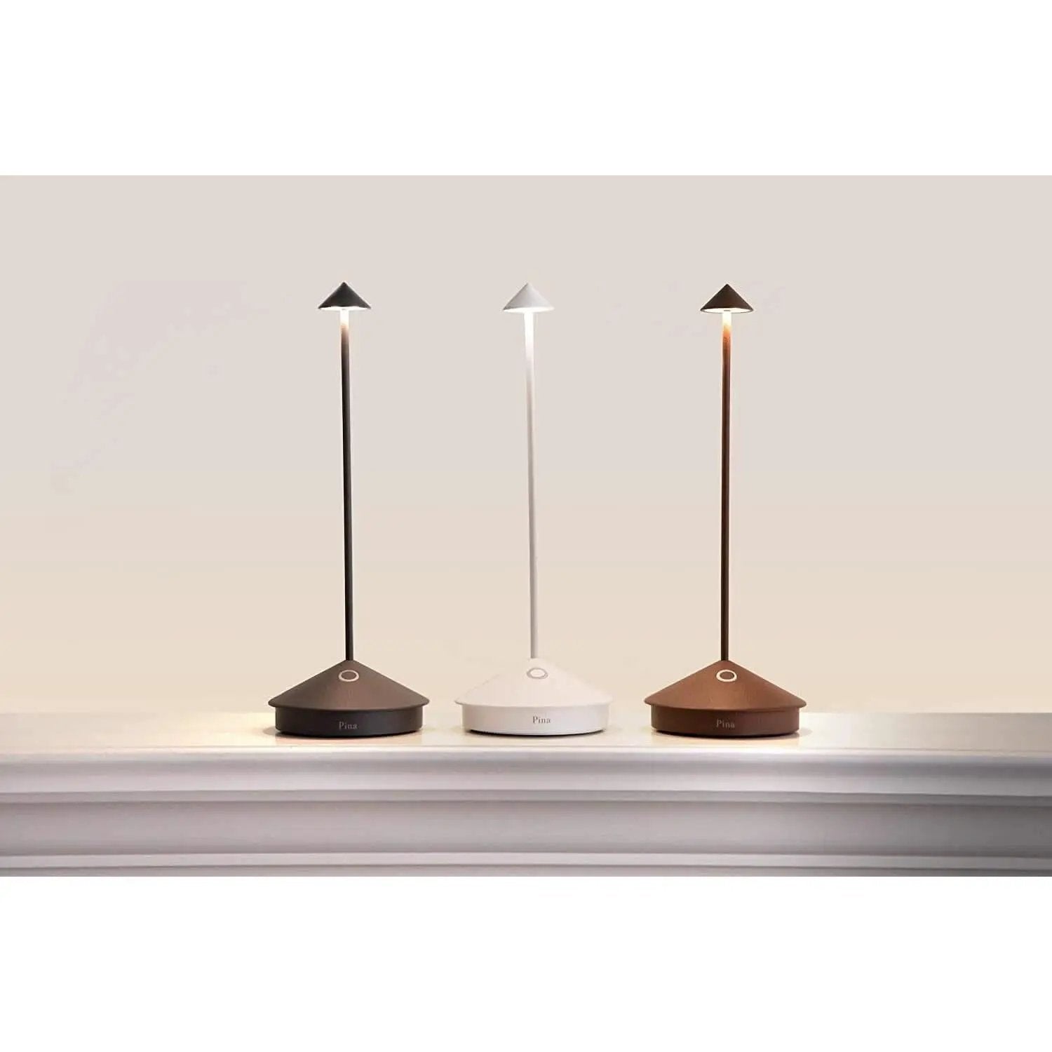 Pina Pro Cordless LED Table Lamp Dark Grey Indoor Outdoor from PriceLows™