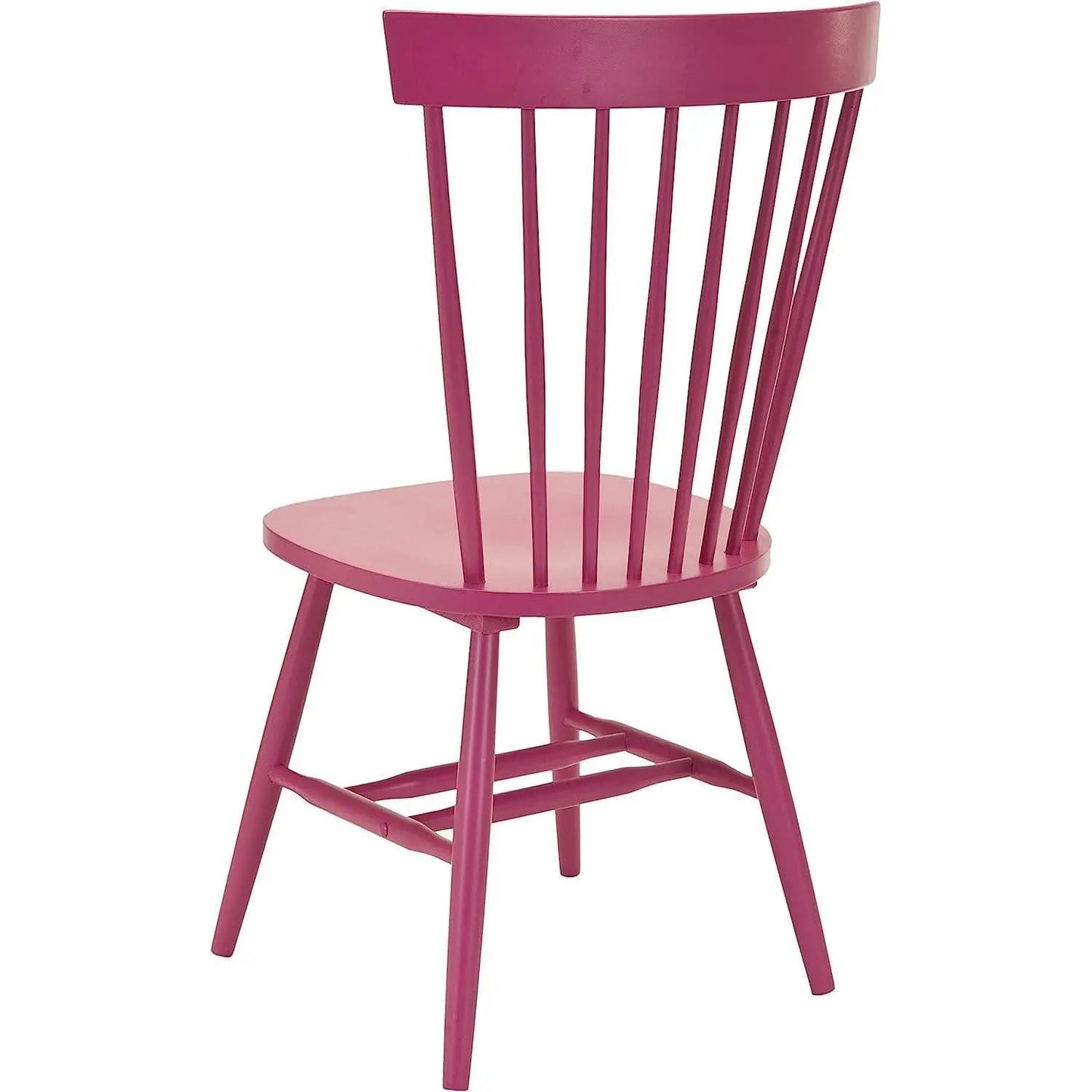Raspberry Pink Spindle Side Chair Set of 2 Solid Oak from PriceLows™