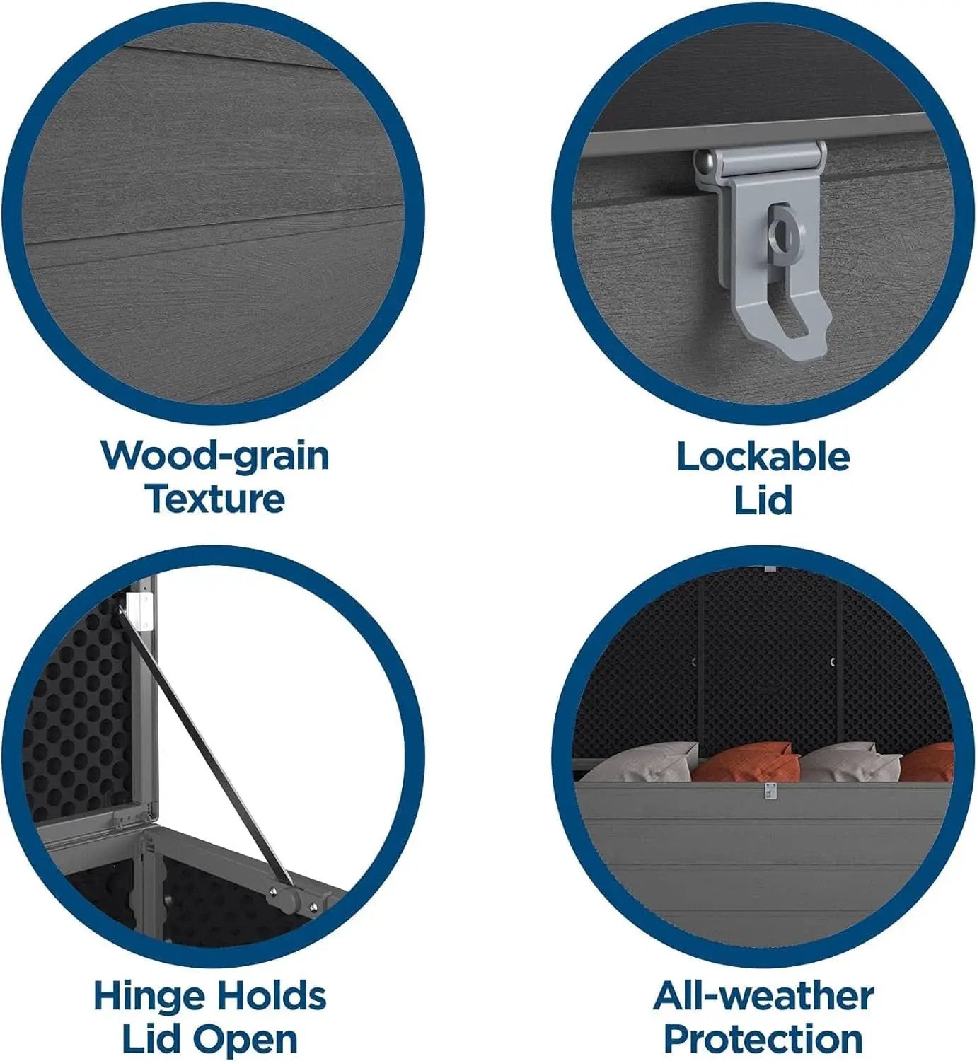 Extra Large Outdoor Patio Storage Deck Box 180 Gallons from PriceLows™