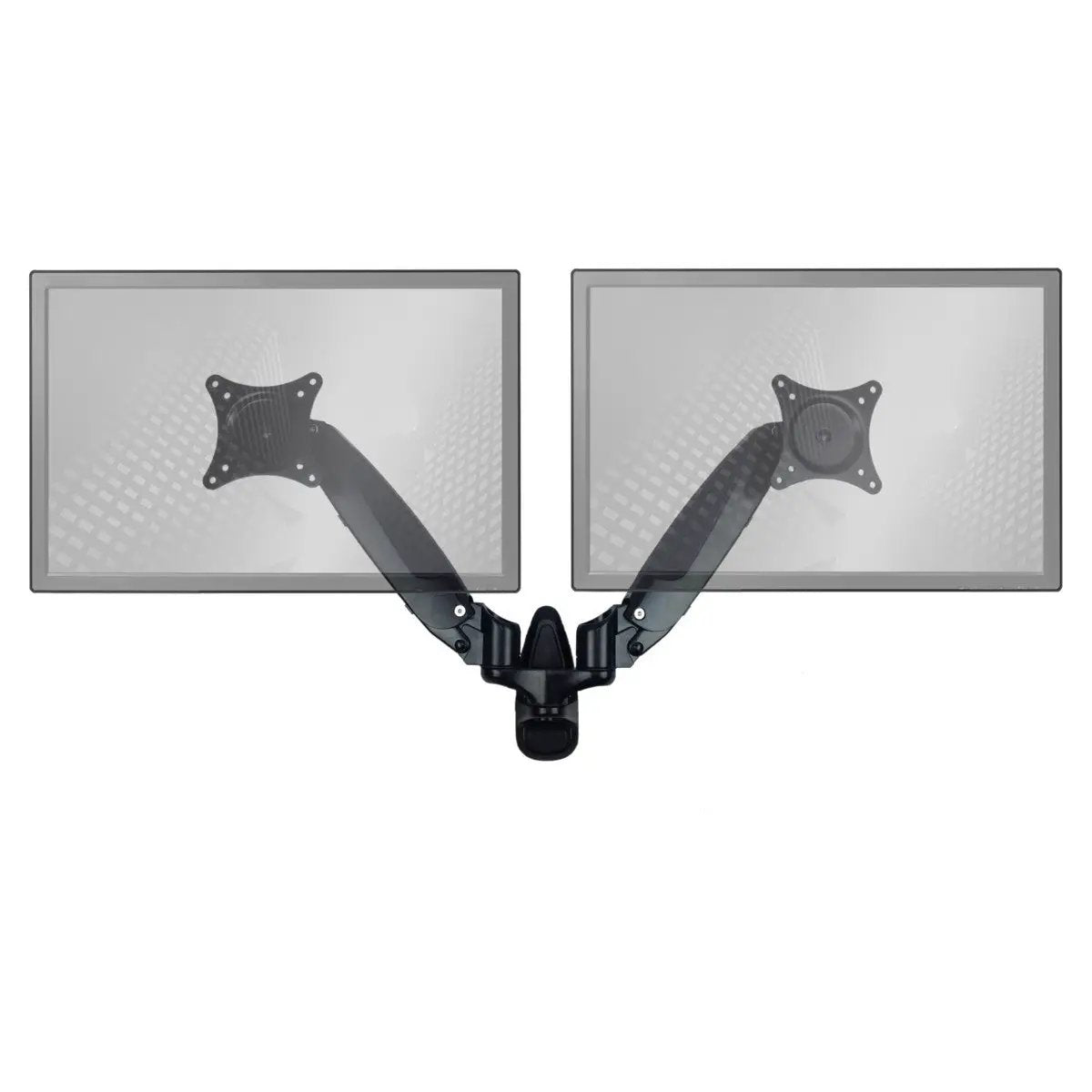 Sit Stand Wall Mount Monitor Arm | Dual Screen | Height Adjustable | Standard