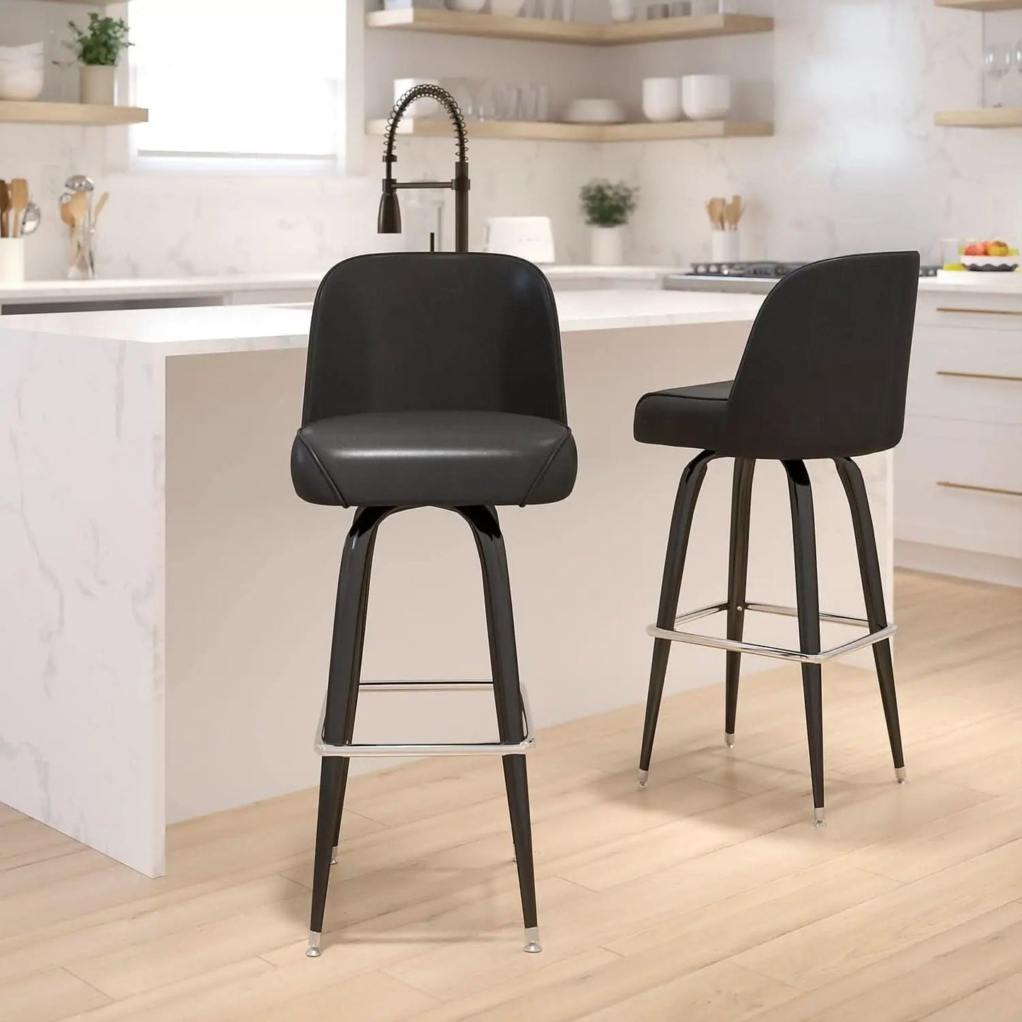 Swivel Bucket Seat Metal Barstools for Stylish Dining from PriceLows™