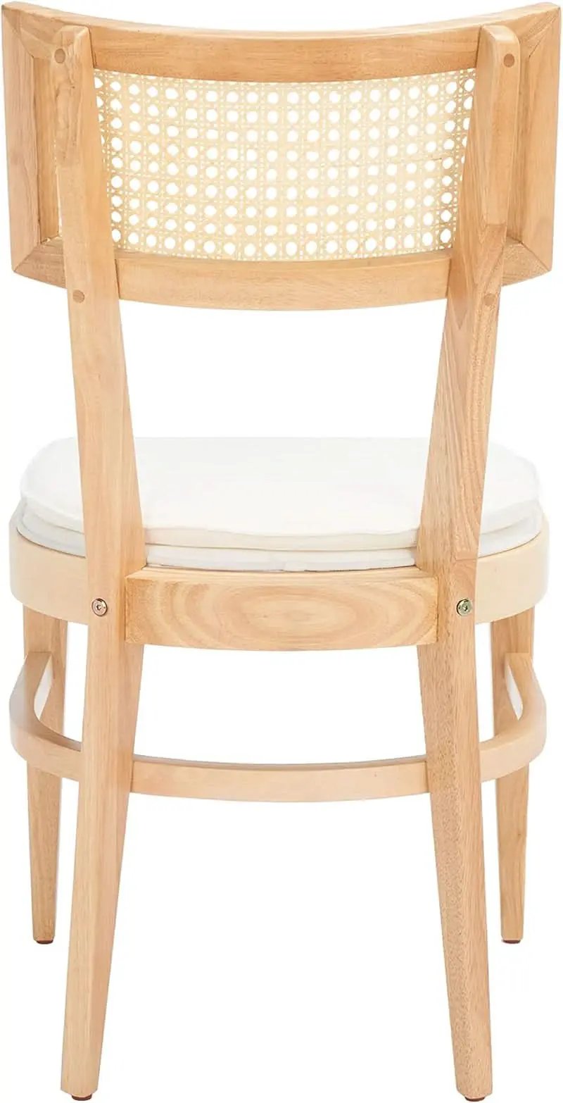 Dining Chair Natural Finish With Cane Detail Cushions from PriceLows™