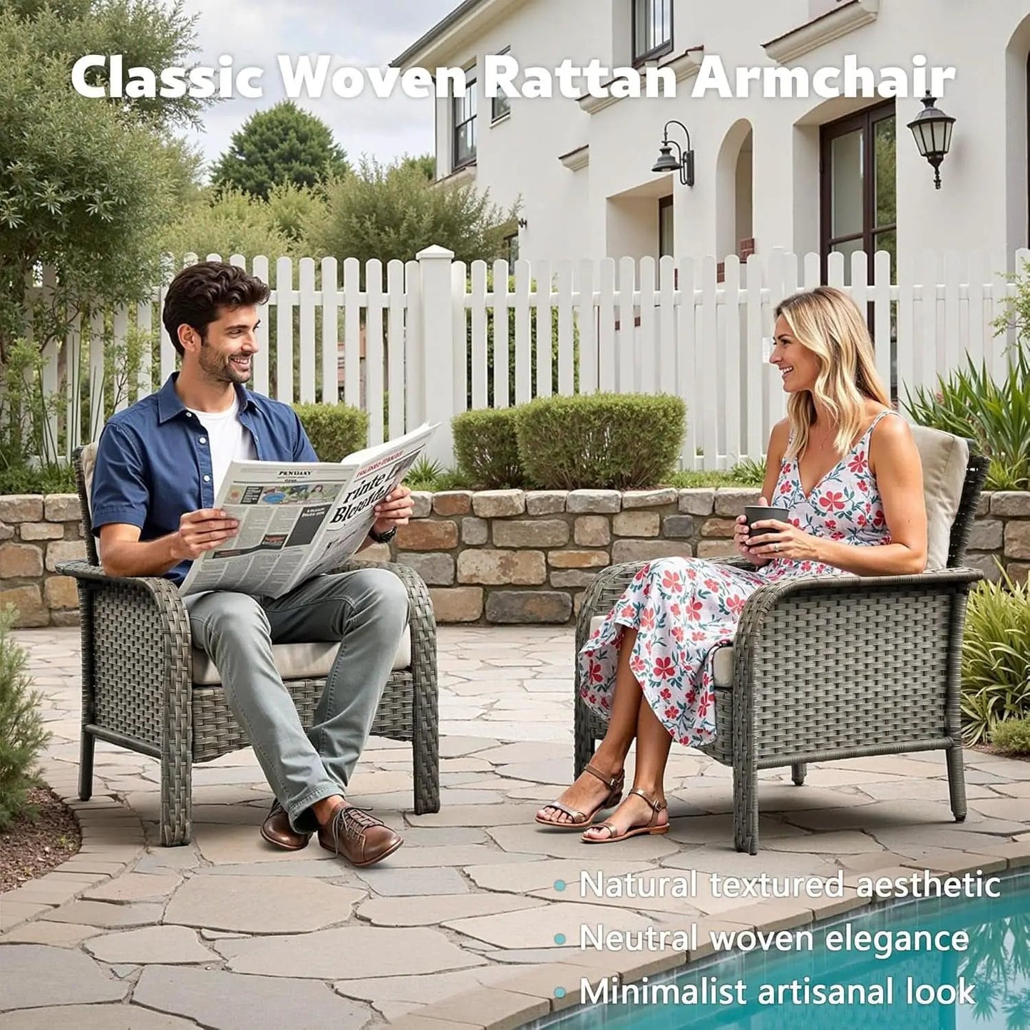 All Weather Wicker Patio Furniture Set with Cushions from PriceLows™
