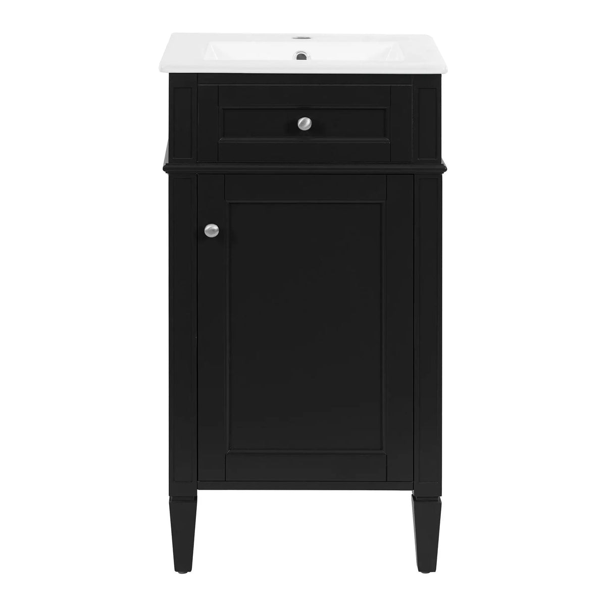 French Style Bathroom Vanity | Rectangular Design | Soft-Closing Door | Adjustable Shelf
