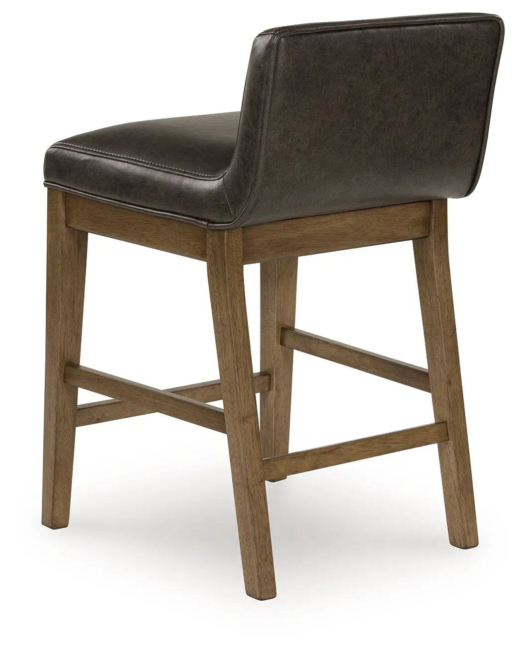 Cabalynn Upholstered Barstool | Set Of 2 | Two-Tone Brown | 26 Inch Seat Height