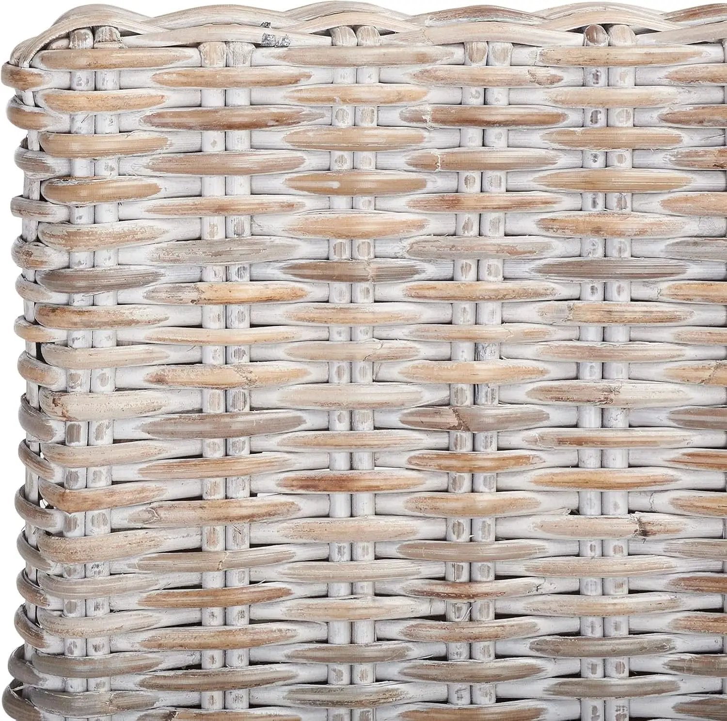 Grey Wash Rattan 30 Inch Bar Stool With Parsons Legs from PriceLows™