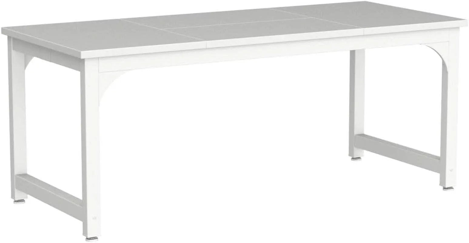 70 Inch White Executive Desk For Home Office Workspace from PriceLows™