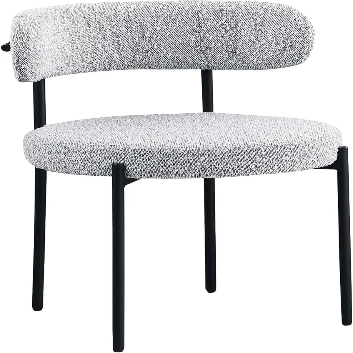 Upholstered Kitchen Chairs | Fabric Upholstery | Metal Legs | Set Of 2