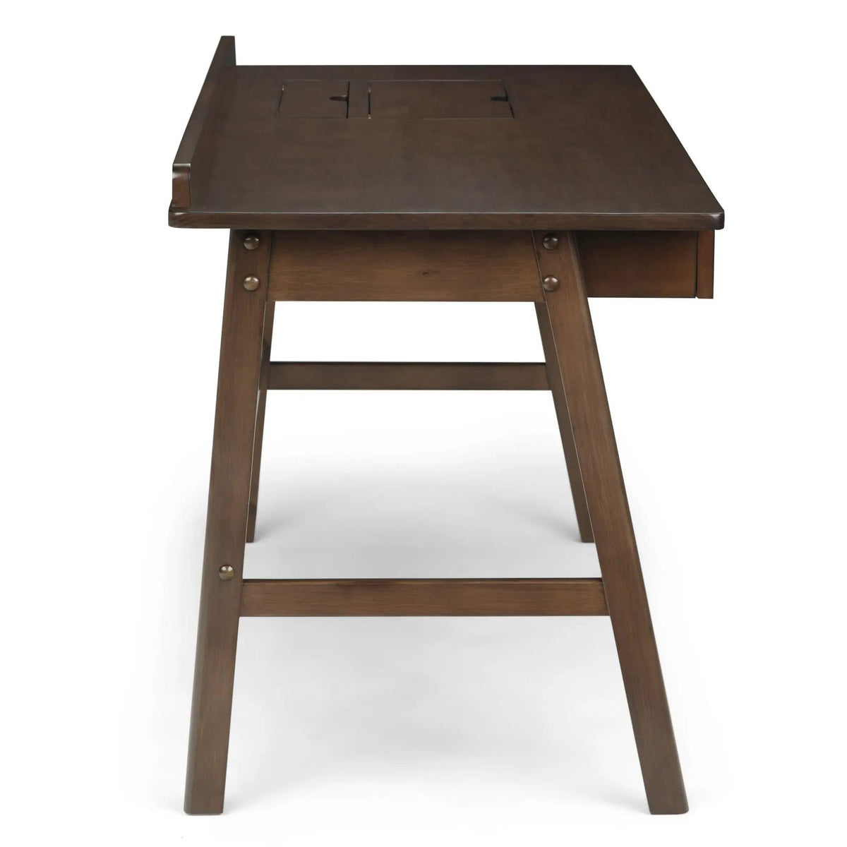 Rylie Desk | 60 x 26 x 32 in | Solid Wood | Natural Aged Brown