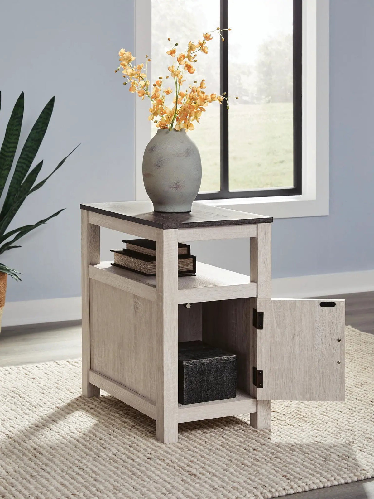 Fendenmore Chairside End Table | Storage Cabinet | Sofa-Side Function | Stylish Design