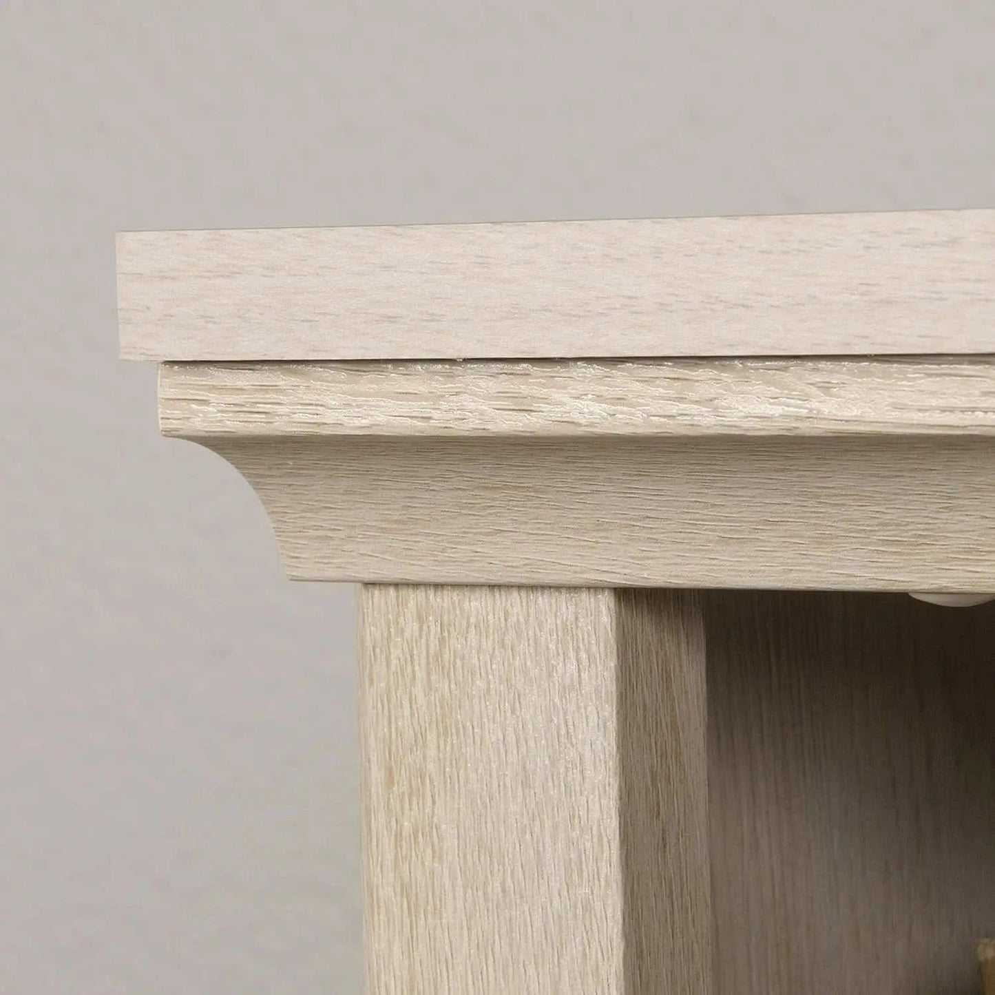 Three Shelf Bookcase Chalked Chestnut Finish With Adjustable Shelves from PriceLows™