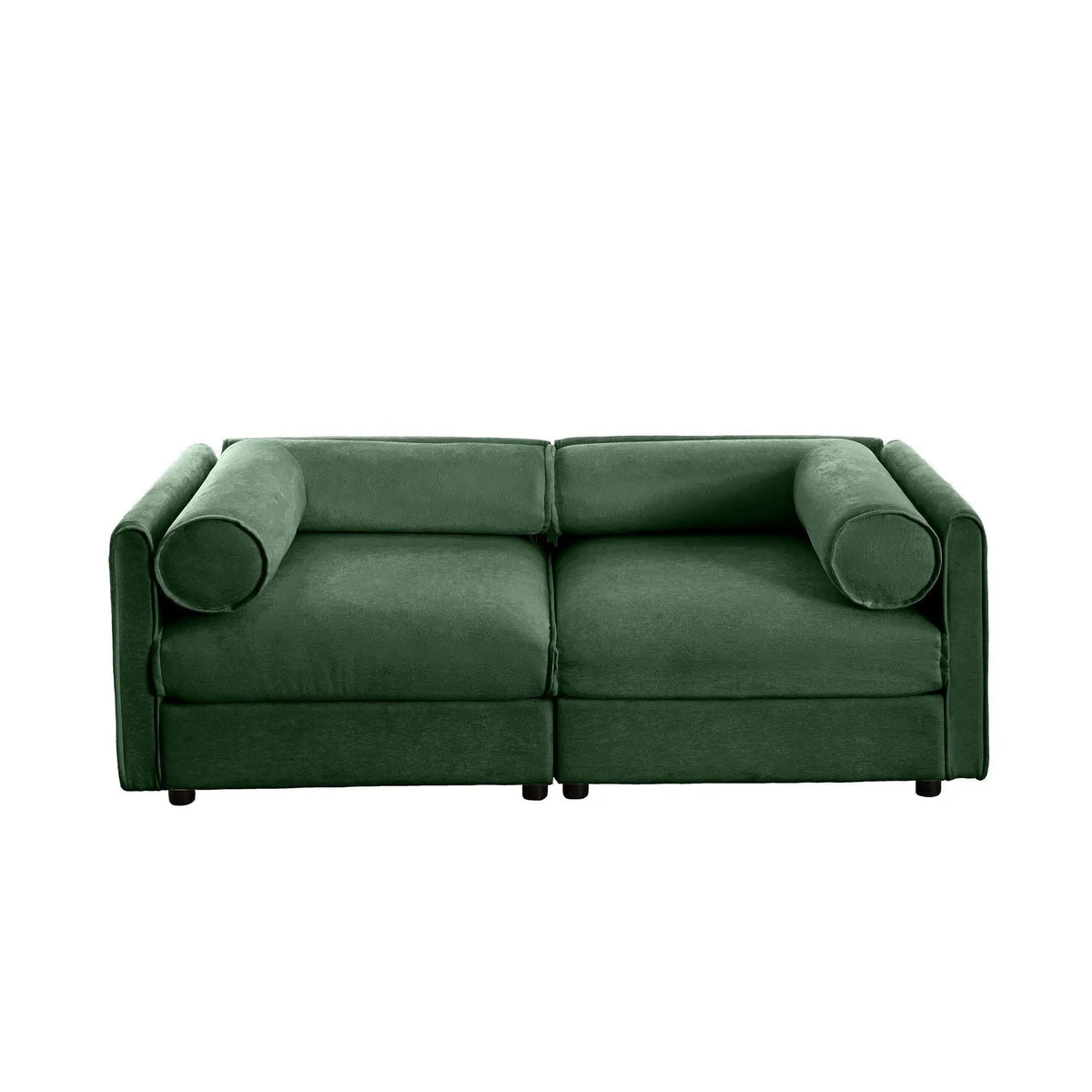 Stylish Sofa With Storage Seat And Cylindrical Backrest | Stationary Sofa | Living Room Furniture | Living Room